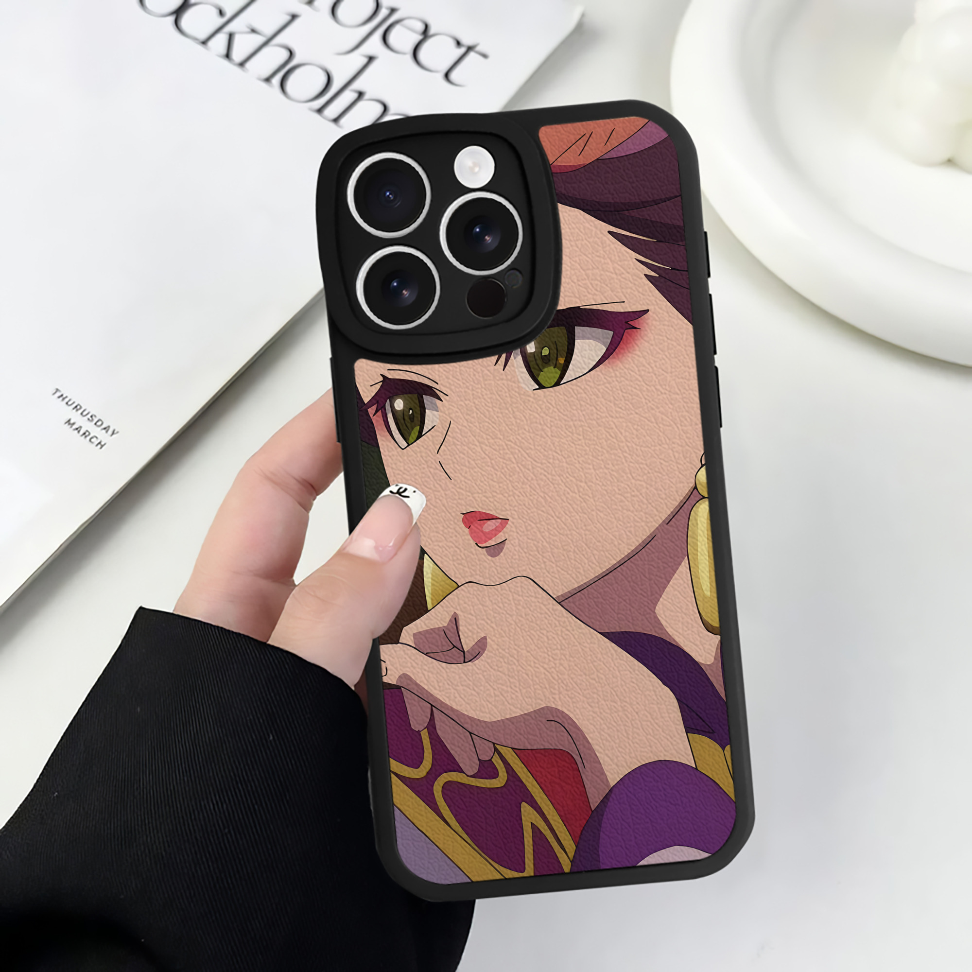 薬屋のひとりごと The Apothecary Diaries 【iPhone 16シリーズ対応】シリコンスマホケース（レザー調） 材質：シリコン